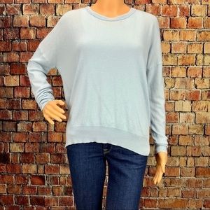 JOIE Crew Neck Knit Sweater in Baby Blue Size Medium